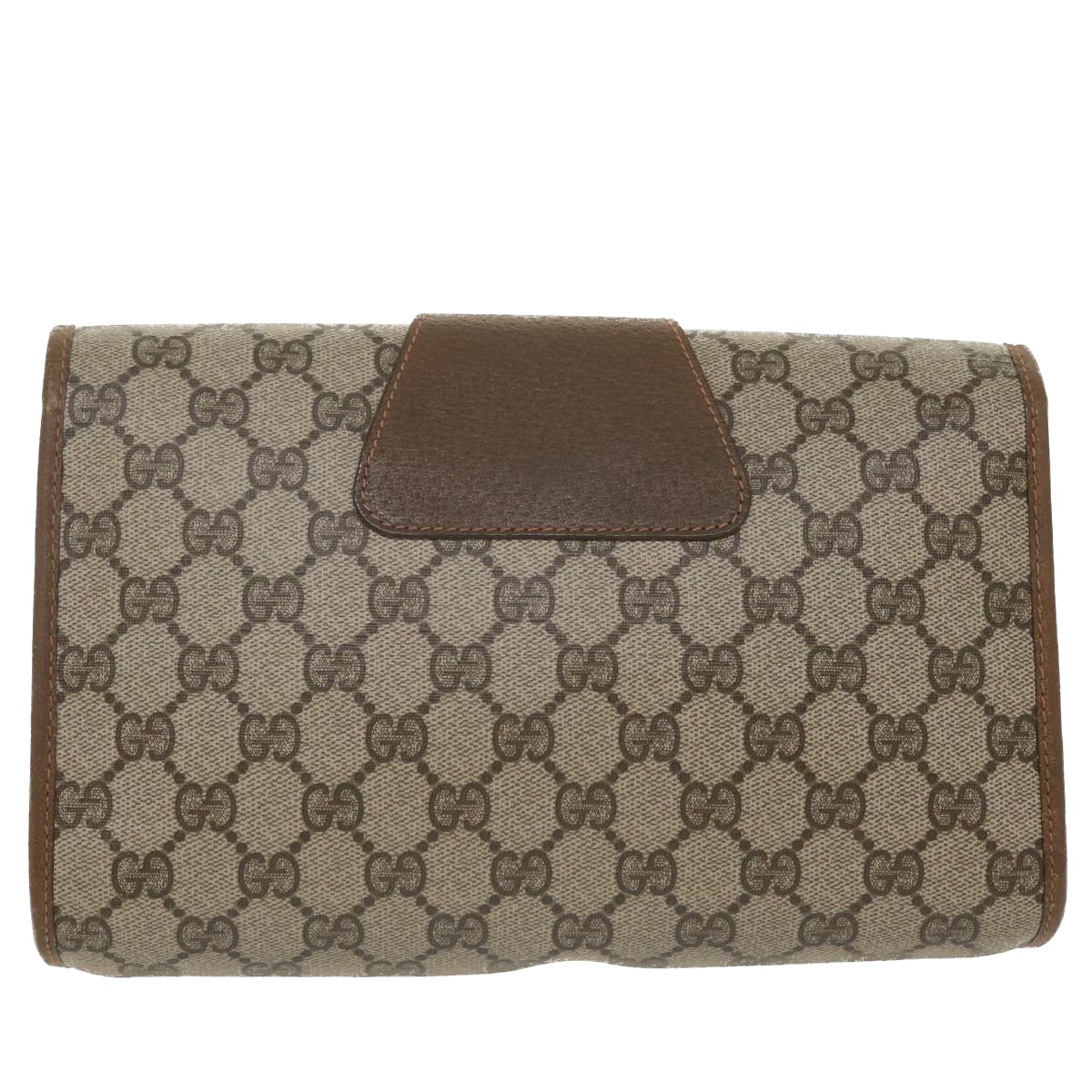 GUCCI GG Canvas Web Sherry Line Clutch Bag Beige Red Green 8901030 ny156