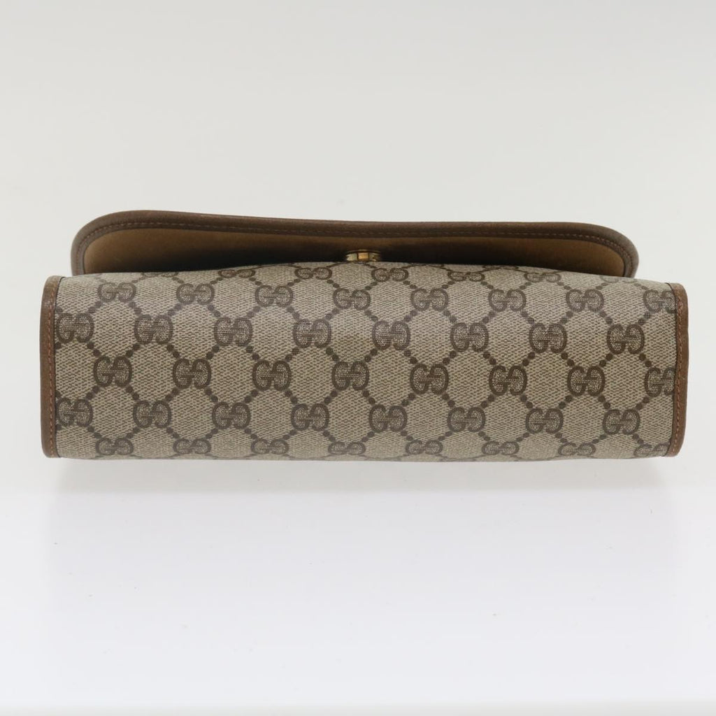 GUCCI GG Canvas Web Sherry Line Clutch Bag Beige Red Green 8901030 ny156