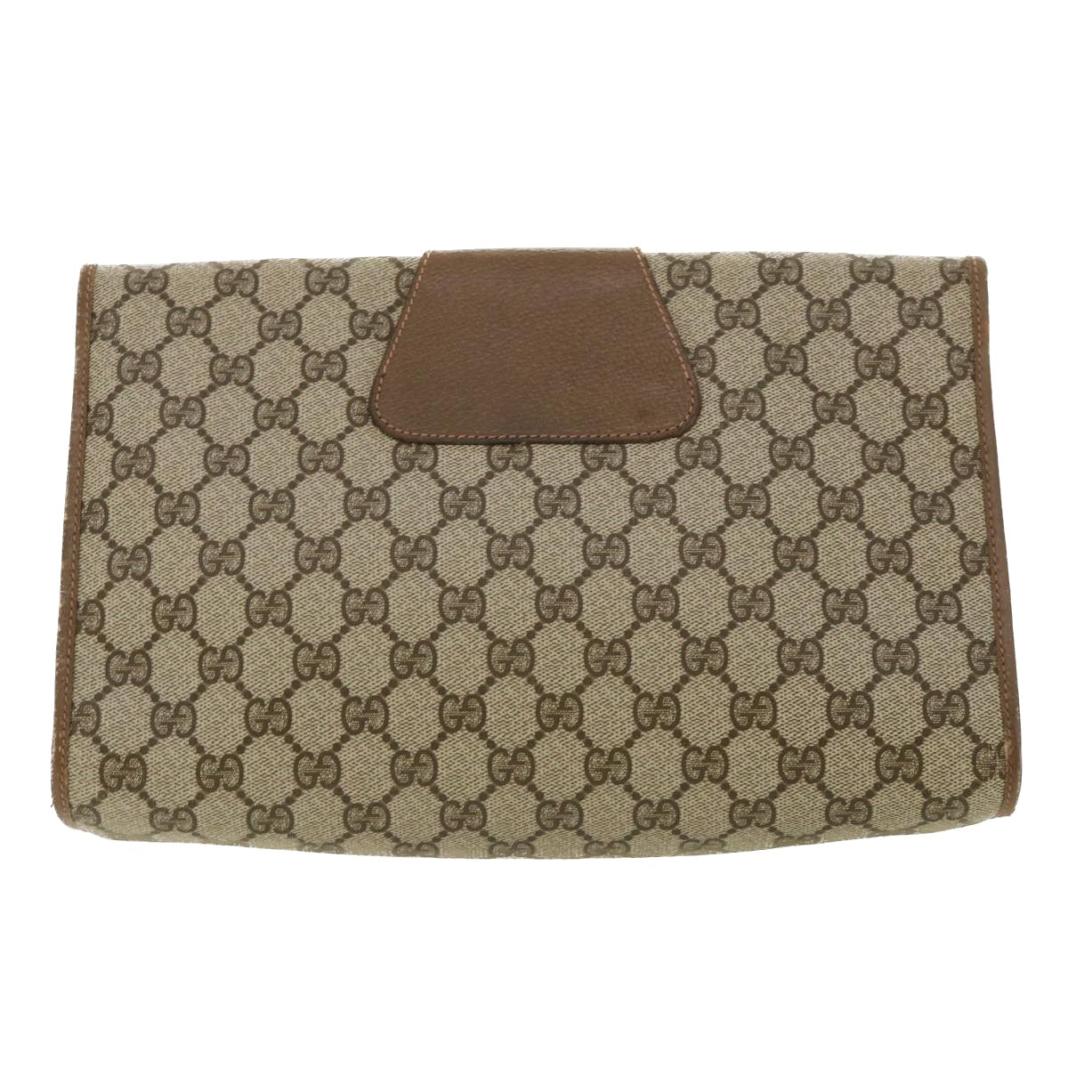 GUCCI GG Canvas Web Sherry Line Clutch Bag Beige Red Green 8901031 ny173