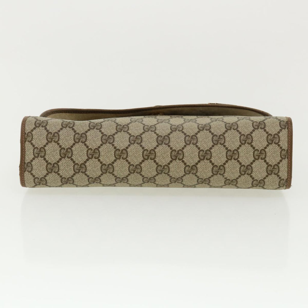 GUCCI GG Canvas Web Sherry Line Clutch Bag Beige Red Green 8901031 ny173