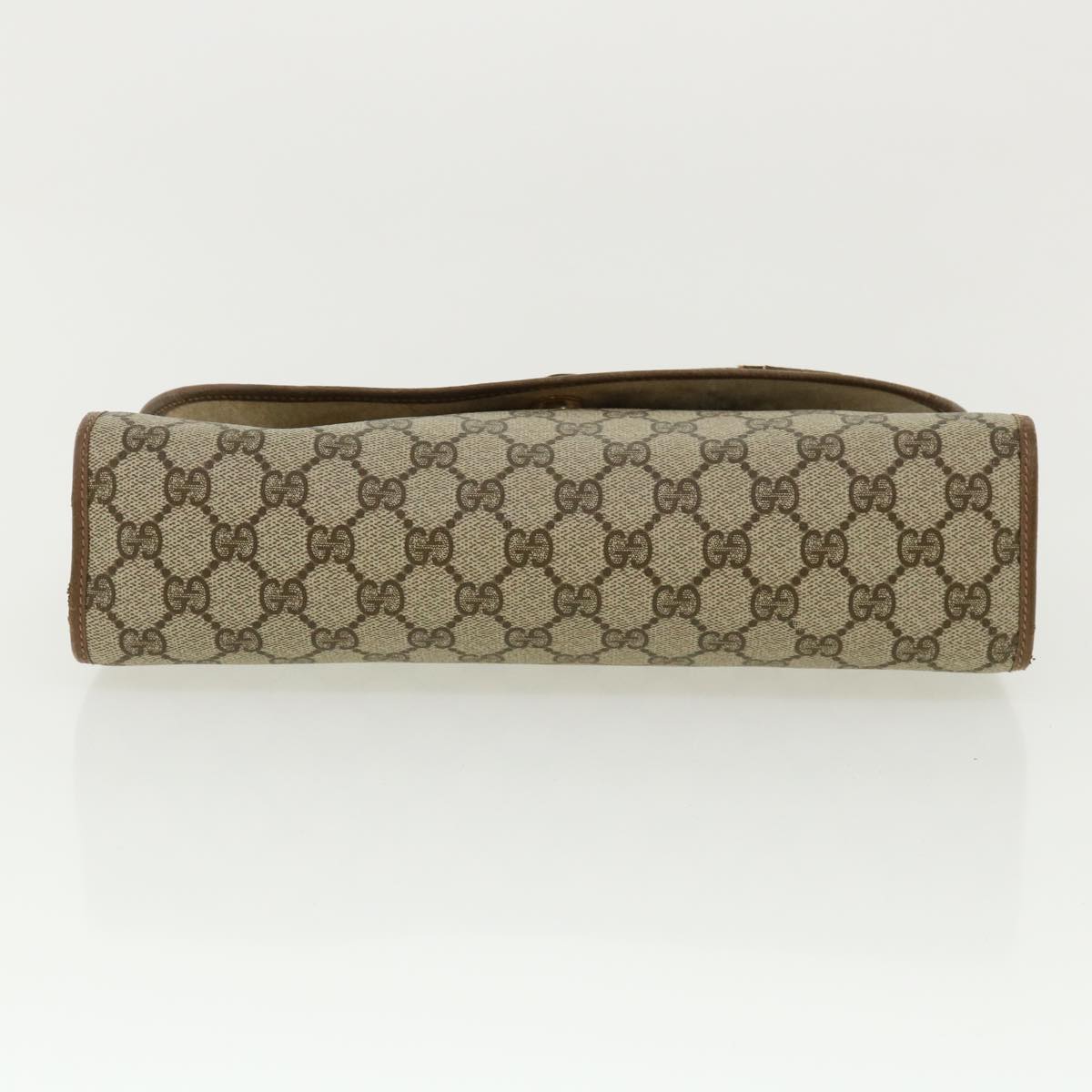 GUCCI GG Canvas Web Sherry Line Clutch Bag Beige Red Green 8901031 ny173