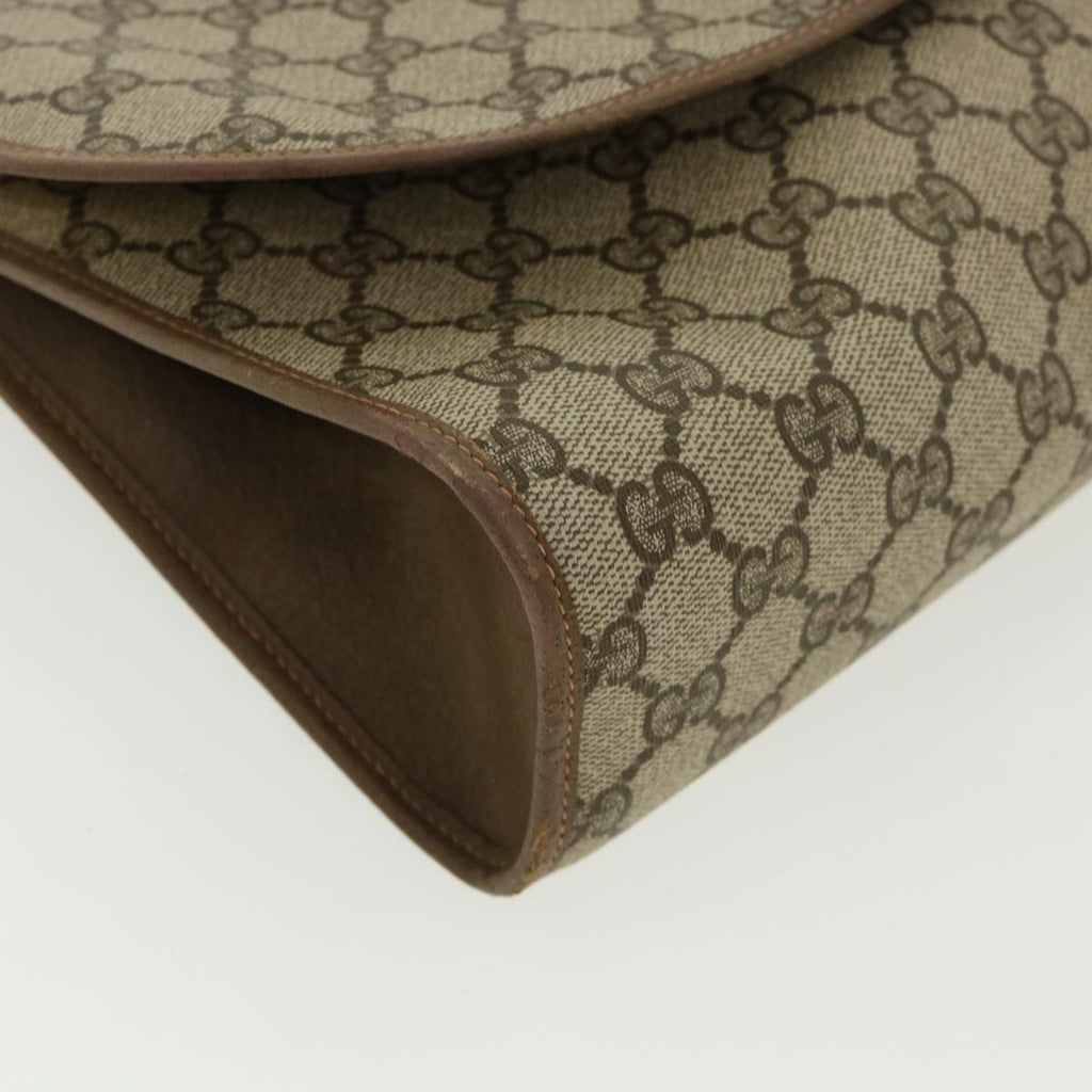 GUCCI GG Canvas Web Sherry Line Clutch Bag Beige Red Green 8901031 ny173