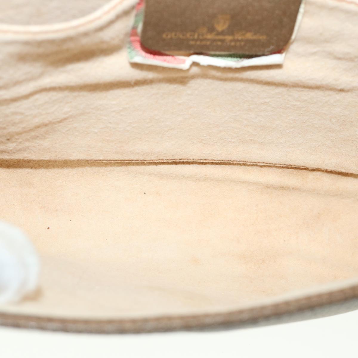 GUCCI GG Canvas Web Sherry Line Clutch Bag Beige Red Green 8901030 ny174