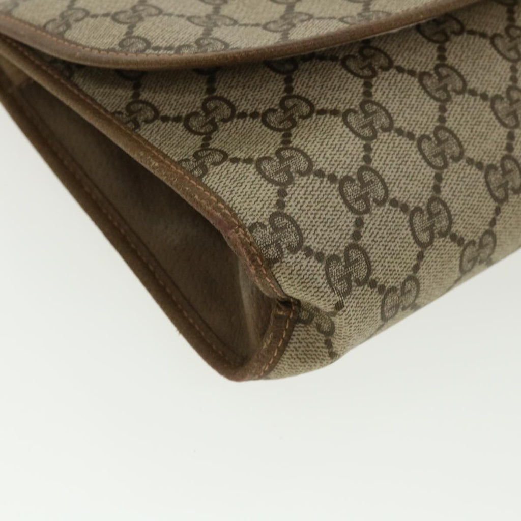 GUCCI GG Canvas Web Sherry Line Clutch Bag Beige Red Green 8901030 ny174