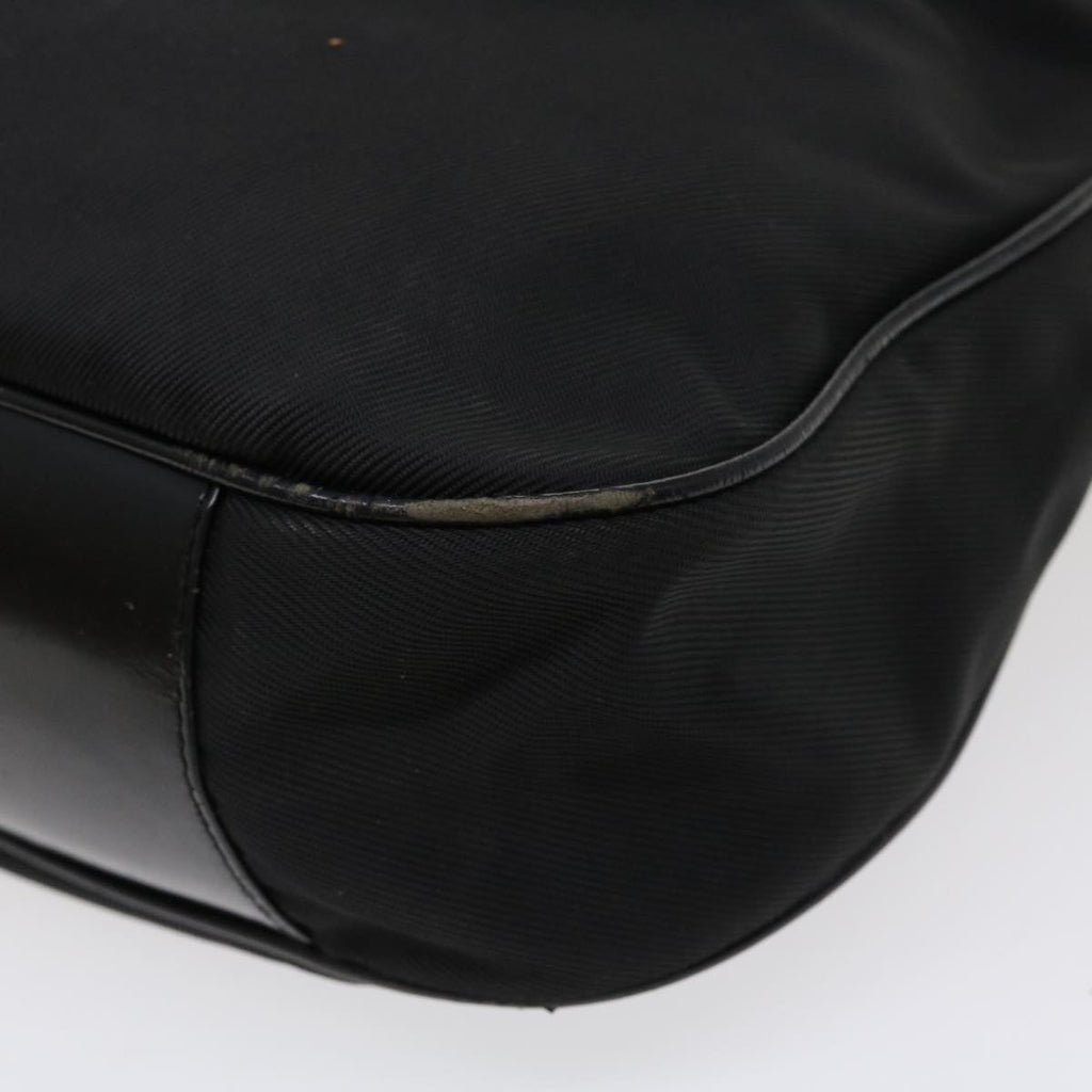GUCCI Bamboo Hand Bag Nylon 2way Black 1998 ny202