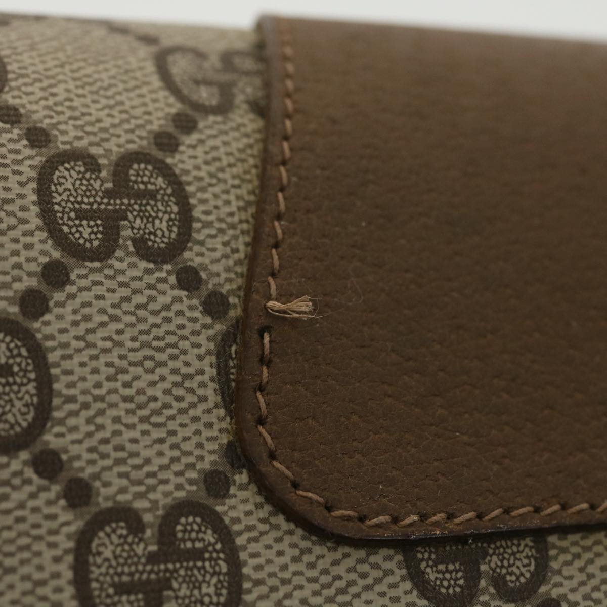 GUCCI GG Canvas Web Sherry Line Clutch Bag Beige Green Red 89.01.030 ny212