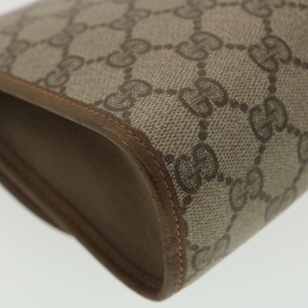 GUCCI GG Canvas Web Sherry Line Clutch Bag Beige Red Green 89.01.030 ny215