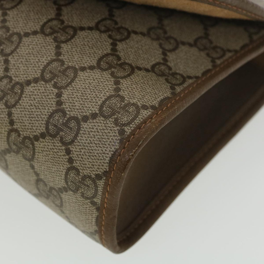 GUCCI GG Canvas Web Sherry Line Clutch Bag Beige Red Green 89.01.030 ny215
