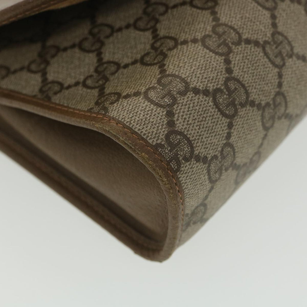 GUCCI GG Canvas Web Sherry Line Clutch Bag Beige Red Green 89.01.030 ny215