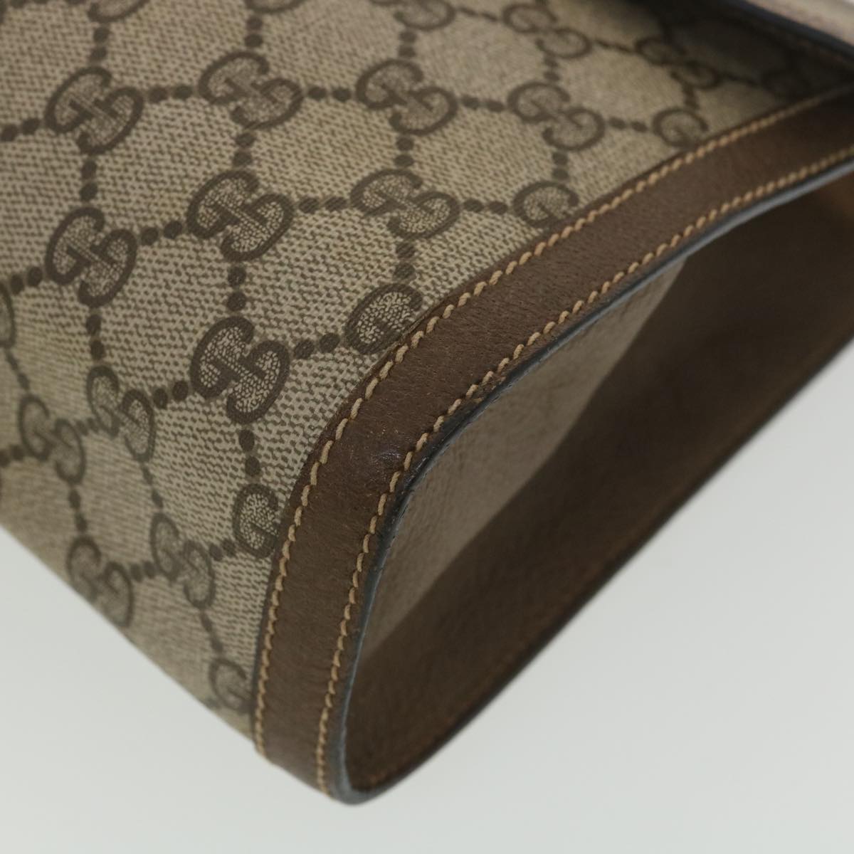 GUCCI GG Canvas Web Sherry Line Clutch Bag Beige Red Green 89.01.007 ny216