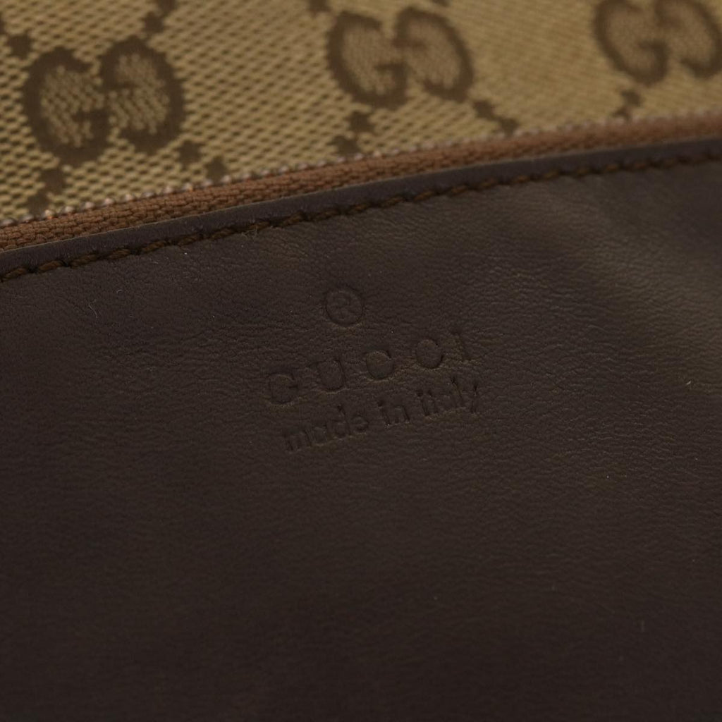 GUCCI GG Canvas Hand Bag Beige 019.0401 002058 ny236