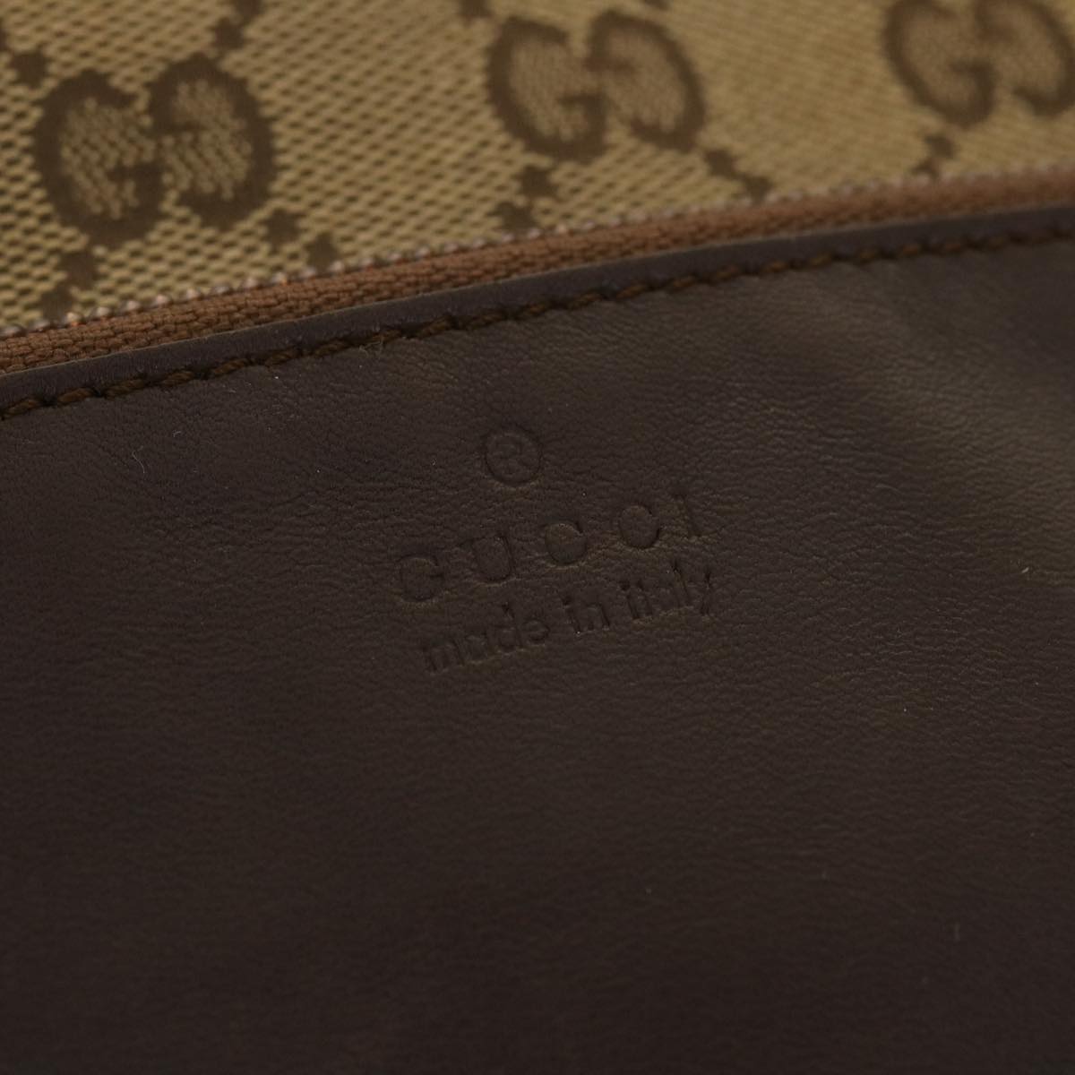 GUCCI GG Canvas Hand Bag Beige 019.0401 002058 ny236