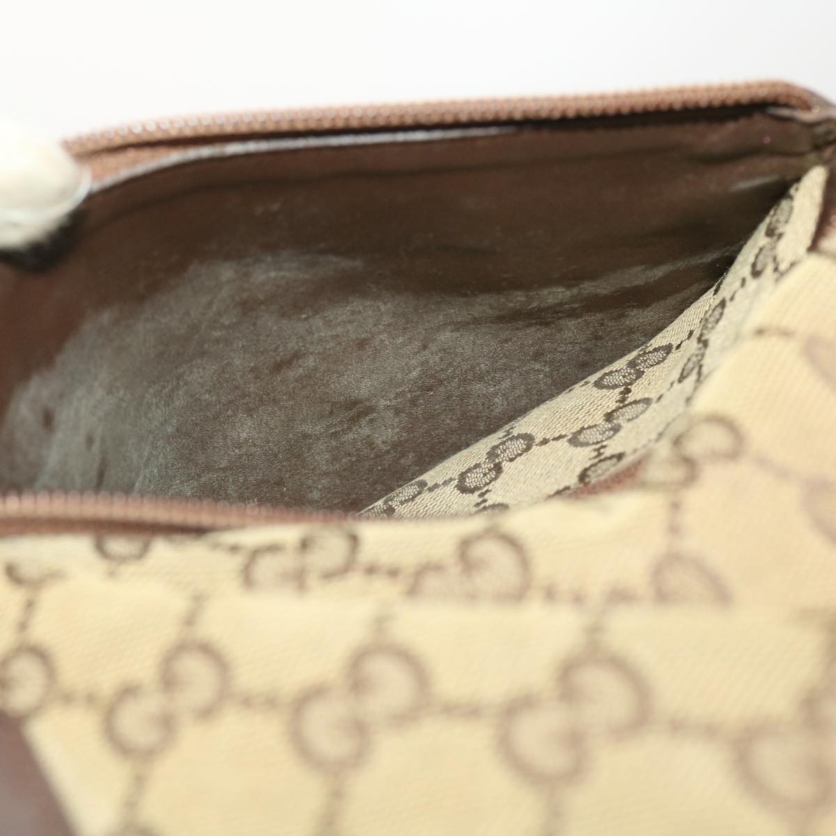 GUCCI GG Canvas Hand Bag Beige 019.0401 002058 ny236