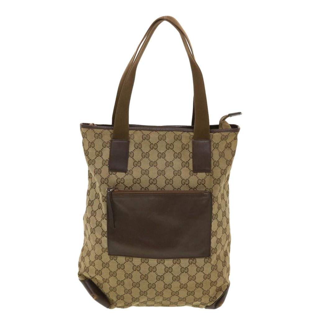 GUCCI GG Canvas Hand Bag Beige 019.0401 002058 ny236