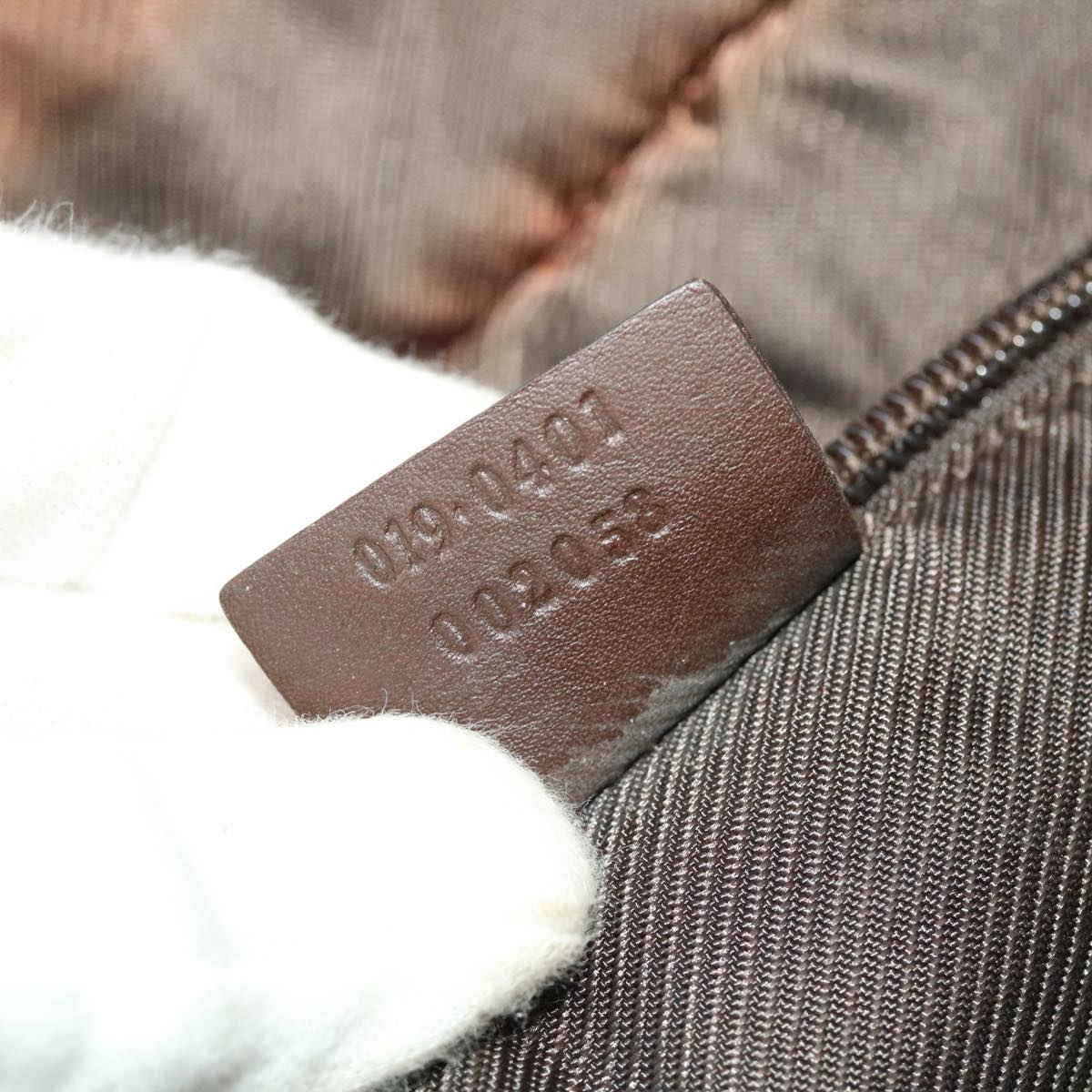 GUCCI GG Canvas Hand Bag Beige 019.0401 002058 ny236