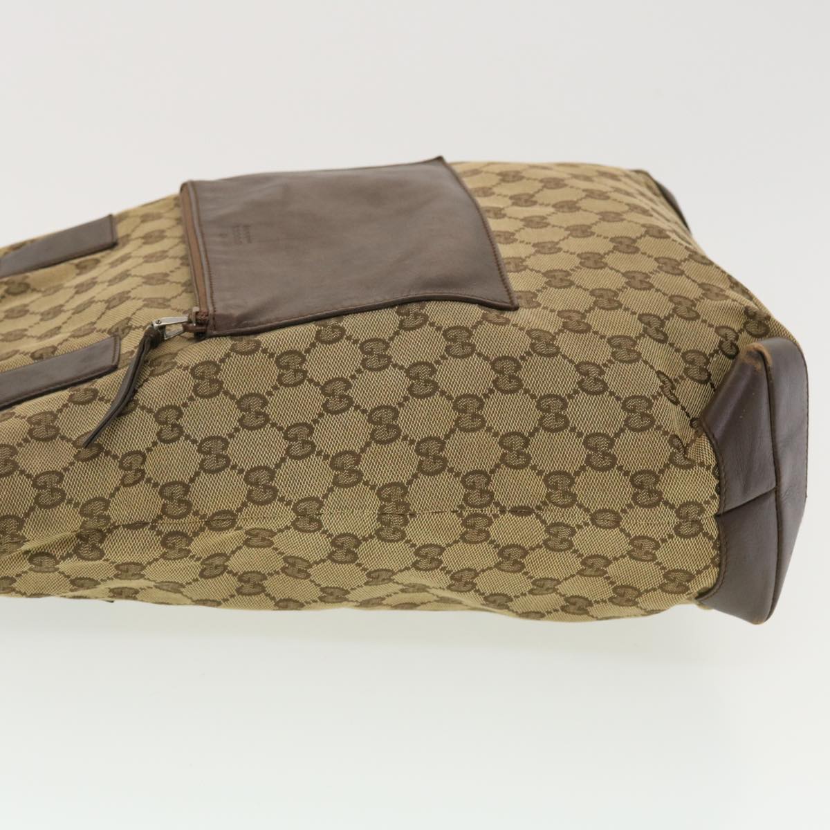 GUCCI GG Canvas Hand Bag Beige 019.0401 002058 ny236