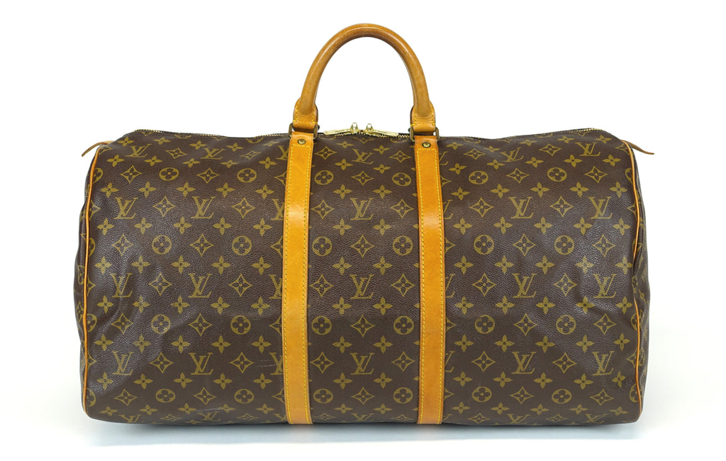 Louis Vuitto Vintage Keepall 55 Monogram Canvas Travel Bag
