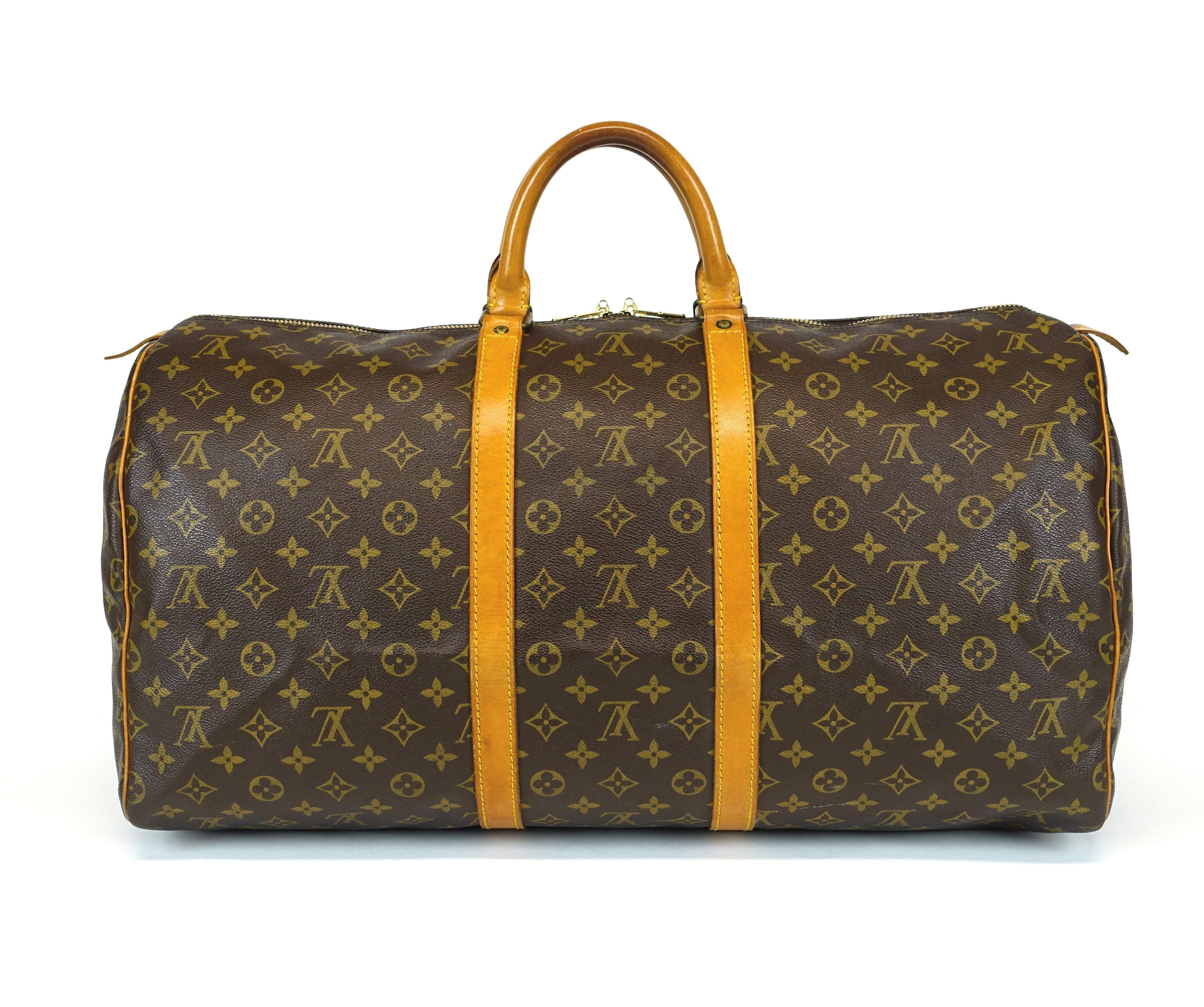 Louis Vuitto Vintage Keepall 55 Monogram Canvas Travel Bag