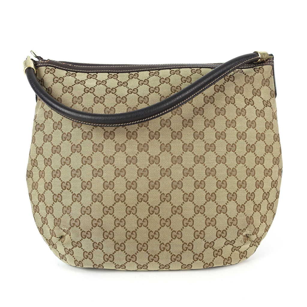 Gucci Monogram Canvas Hobo Bag