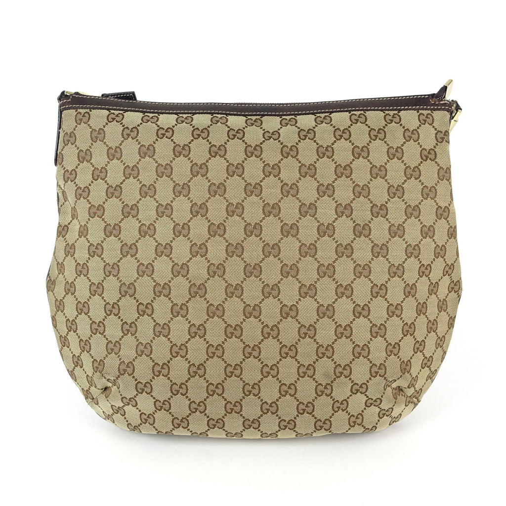 Gucci Monogram Canvas Hobo Bag