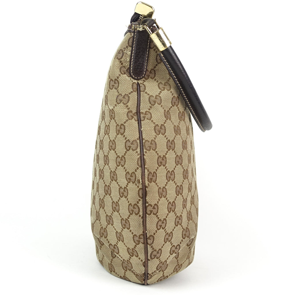 Gucci Monogram Canvas Hobo Bag