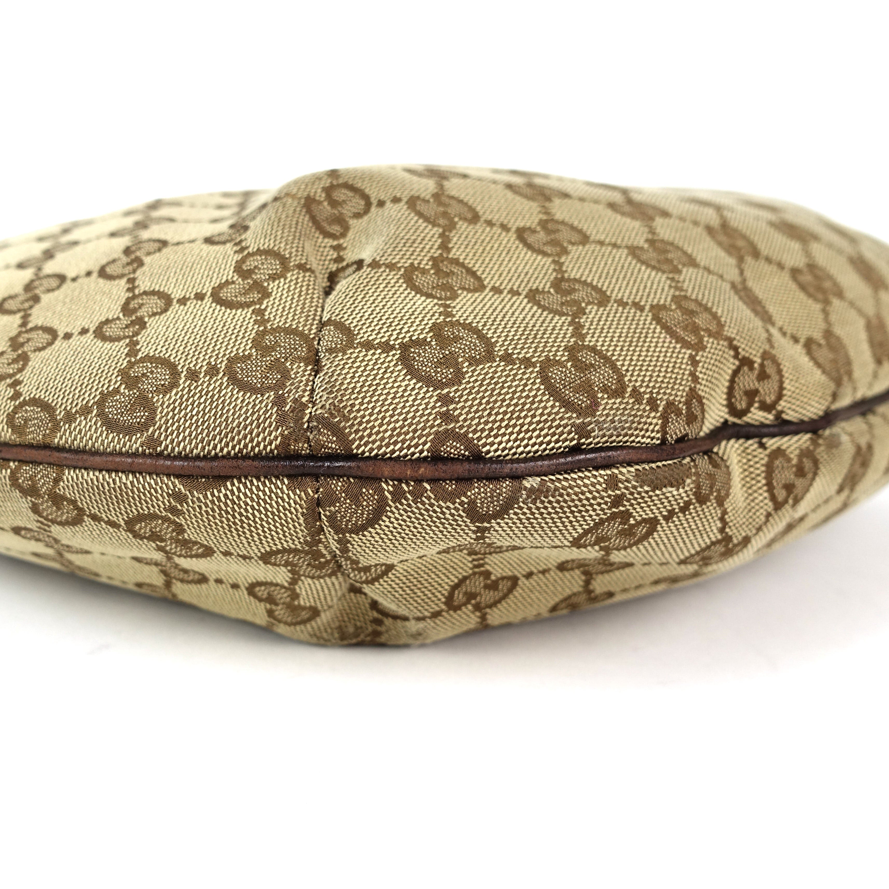 Gucci Monogram Canvas Hobo Bag