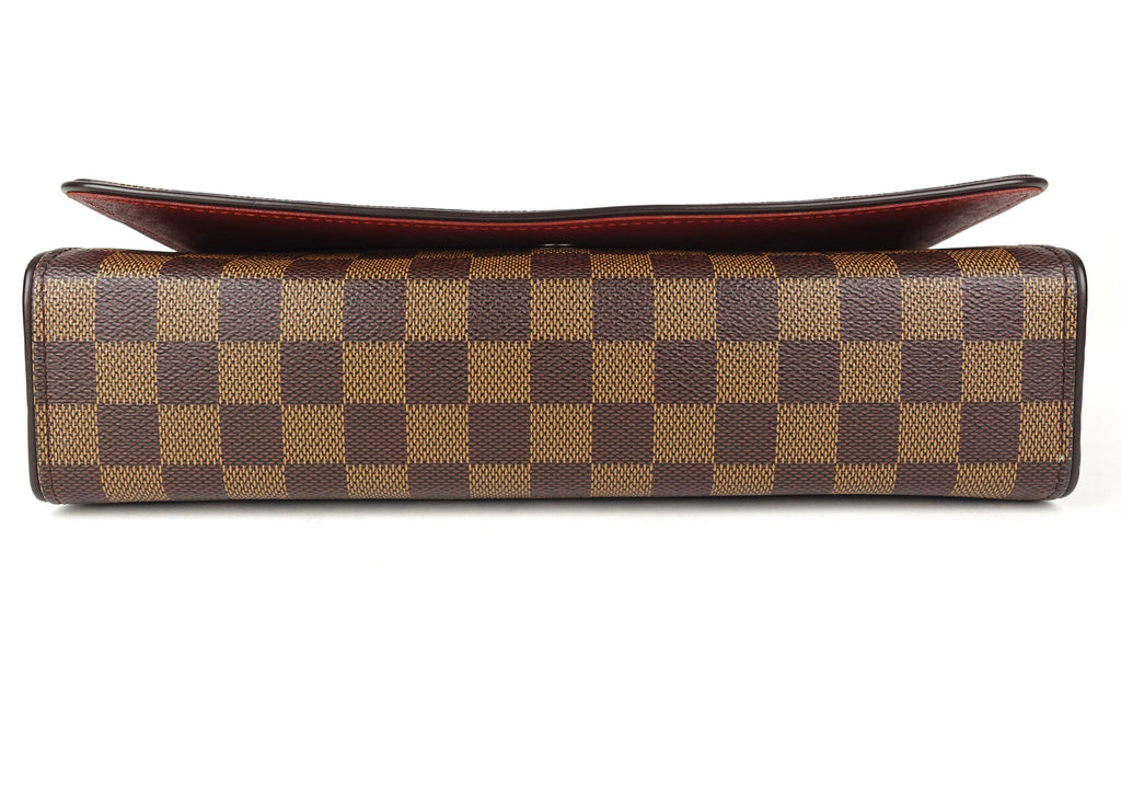 Louis Vuitto Tribeca Carre Damier Ebene Canvas Shoulder Bag