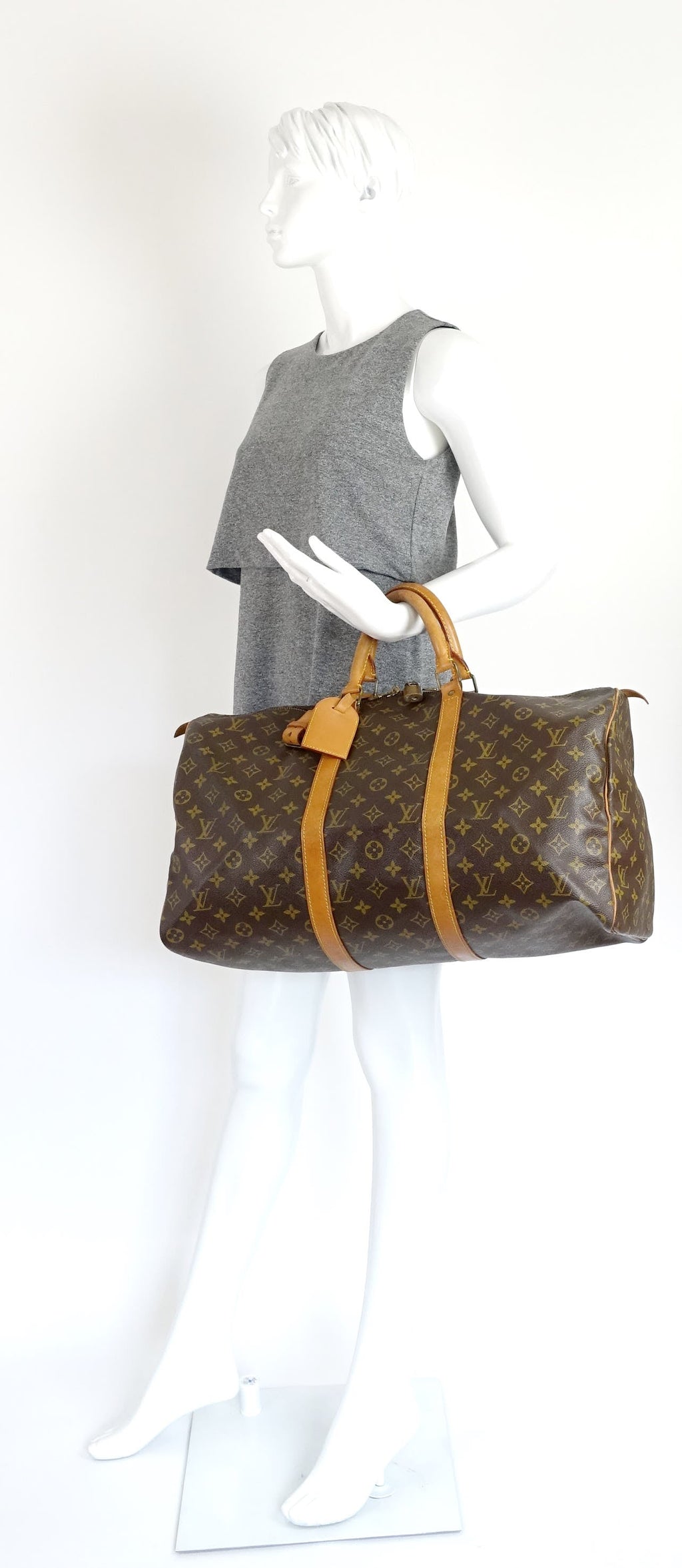 Louis Vuitto Keepall 50 Monogram Canvas Travel Bag