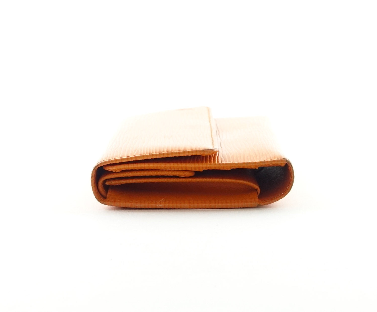 Louis Vuitto Orange Epi Leather Porte Tresor International Wallet
