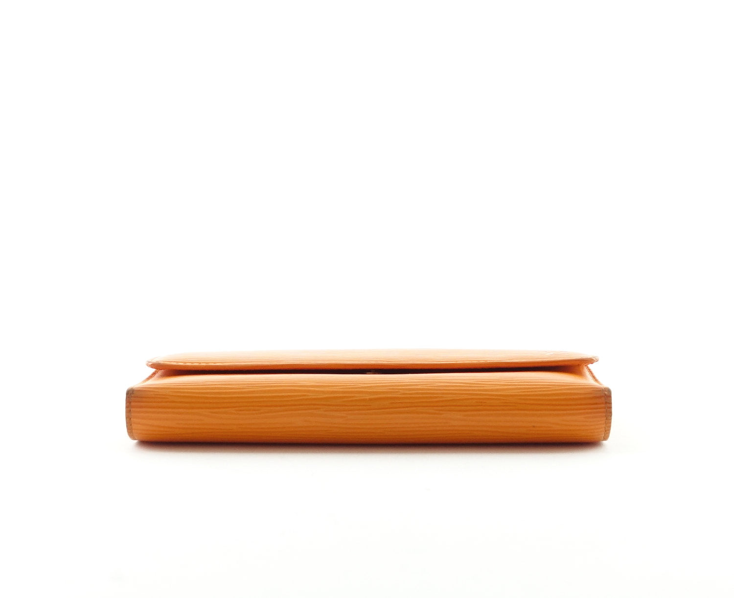 Louis Vuitto Orange Epi Leather Porte Tresor International Wallet