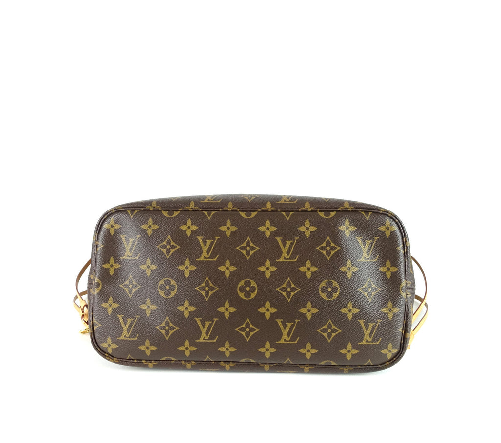 Louis Vuitto Neverfull MM Monogram Canvas Tote Bag with Pochette