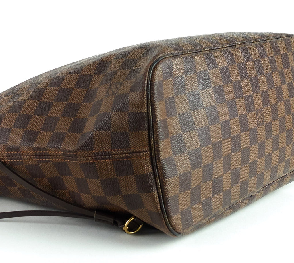 Louis Vuitto Neverfull MM Damier EbÃ¨ne Canvas Tote Bag