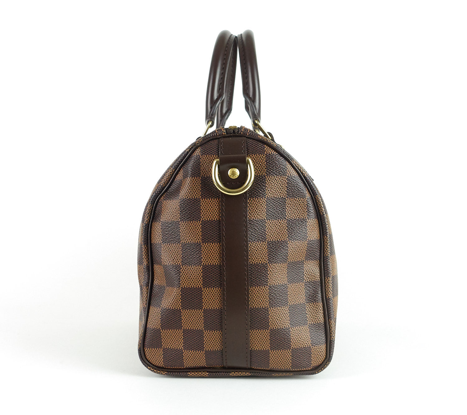 Louis Vuitto Speedy 25 BandouliÃ©re Damier EbÃ¨ne Canvas Handbag