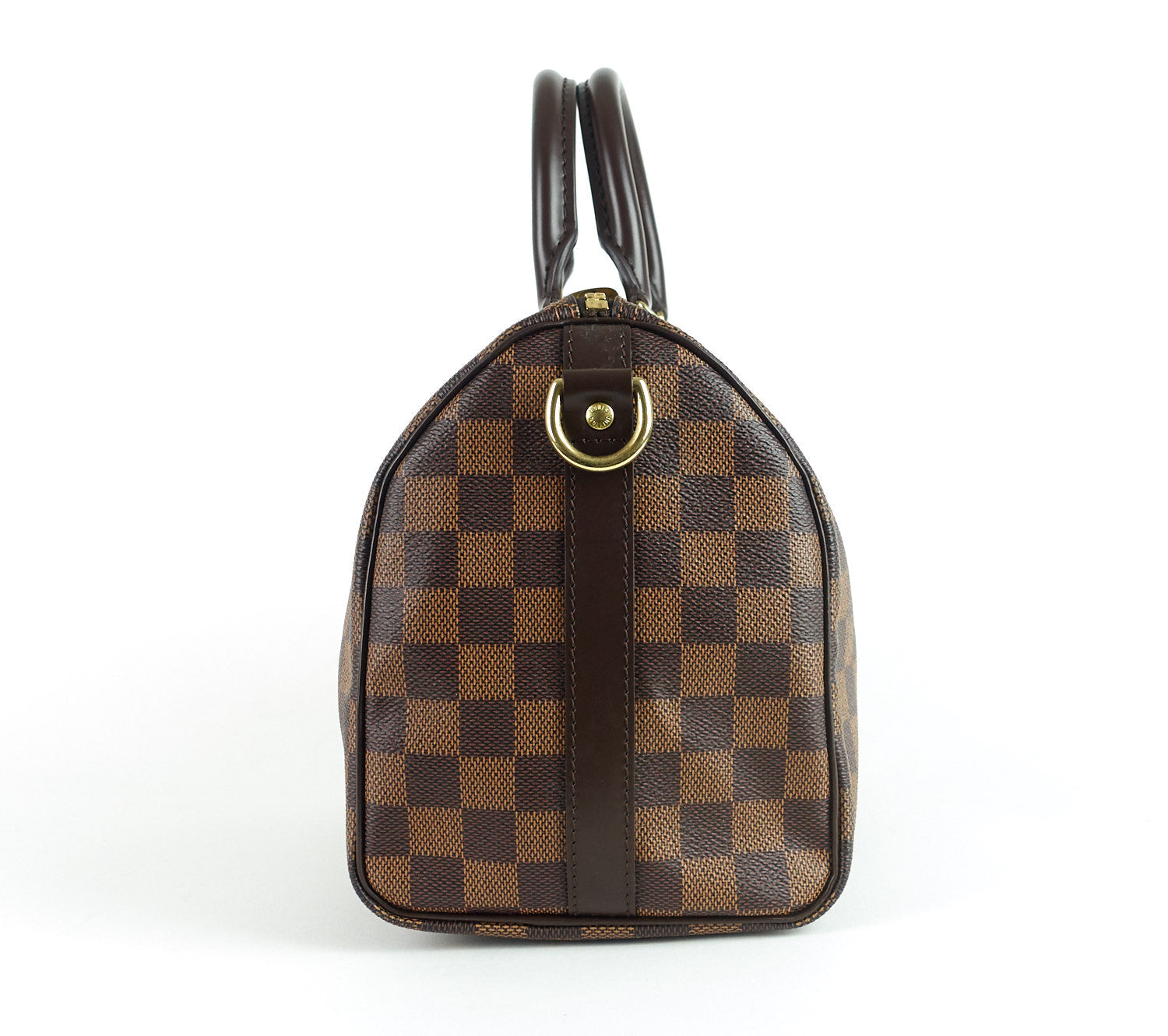 Louis Vuitto Speedy 25 BandouliÃ©re Damier EbÃ¨ne Canvas Handbag