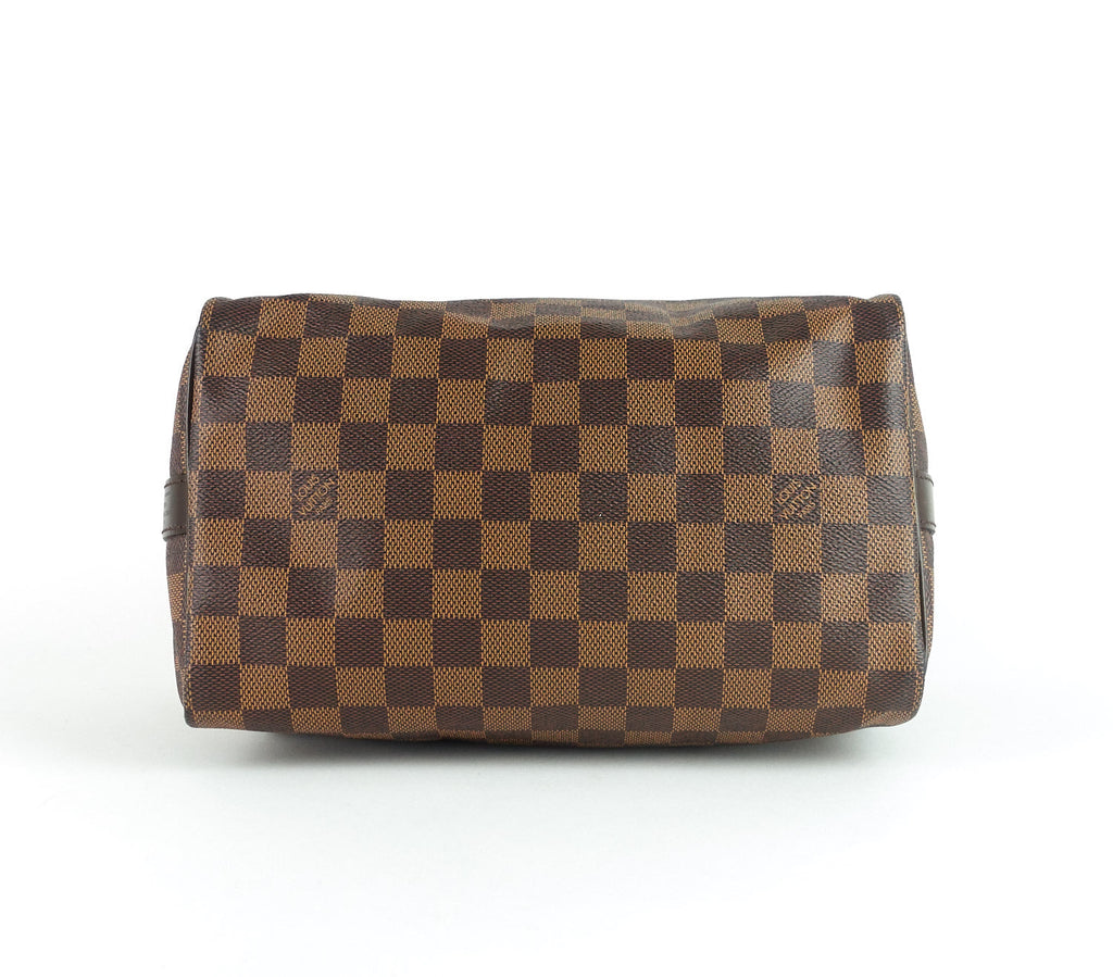 Louis Vuitto Speedy 25 BandouliÃ©re Damier EbÃ¨ne Canvas Handbag