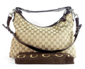 Gucci Monogram Canvas Large Hobo Bag