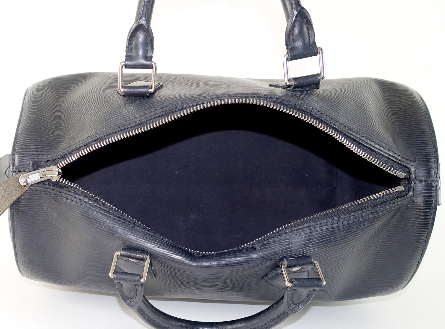 Louis Vuitto Speedy 30 Black Epi Leather Handbag