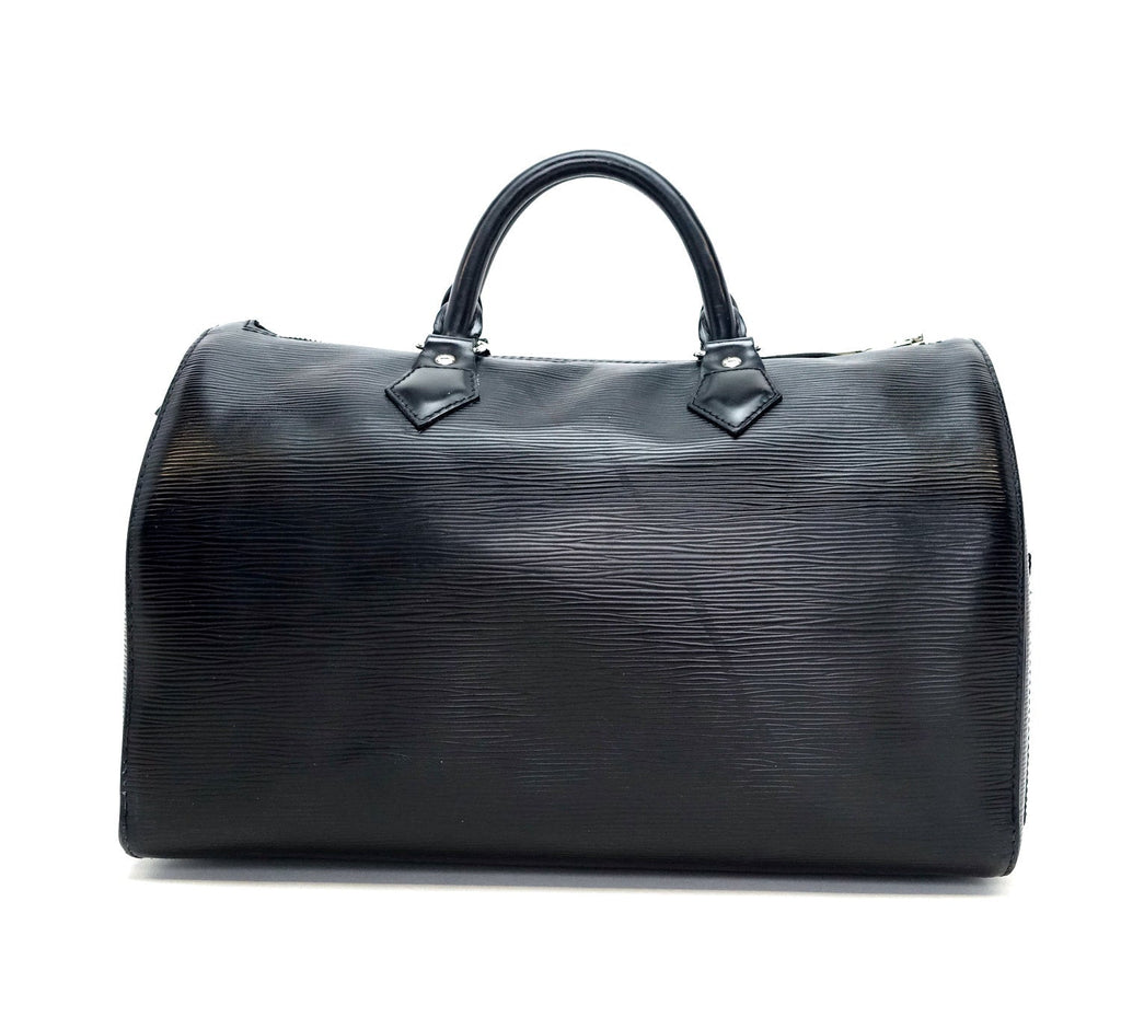Louis Vuitto Speedy 30 Black Epi Leather Handbag