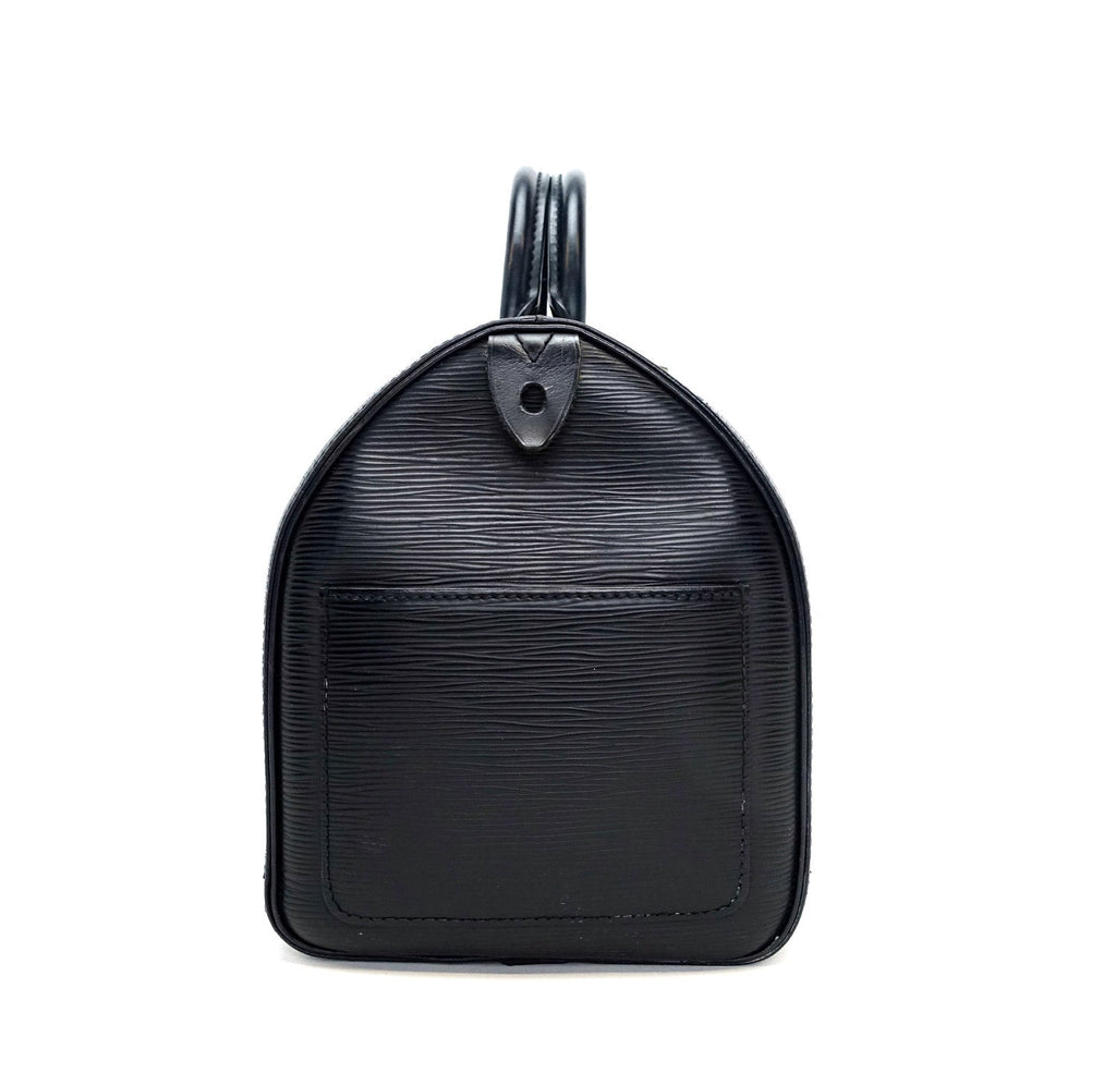 Louis Vuitto Speedy 30 Black Epi Leather Handbag