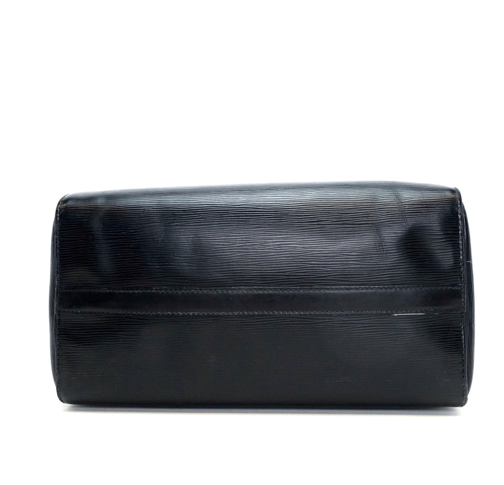 Louis Vuitto Speedy 30 Black Epi Leather Handbag