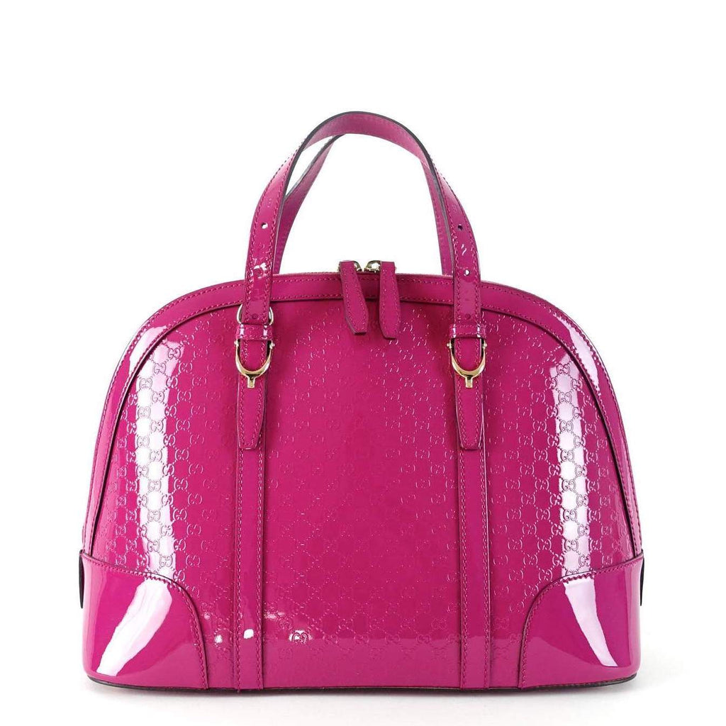 Gucci Nice Small MicroGuccissima Patent Leather Bag
