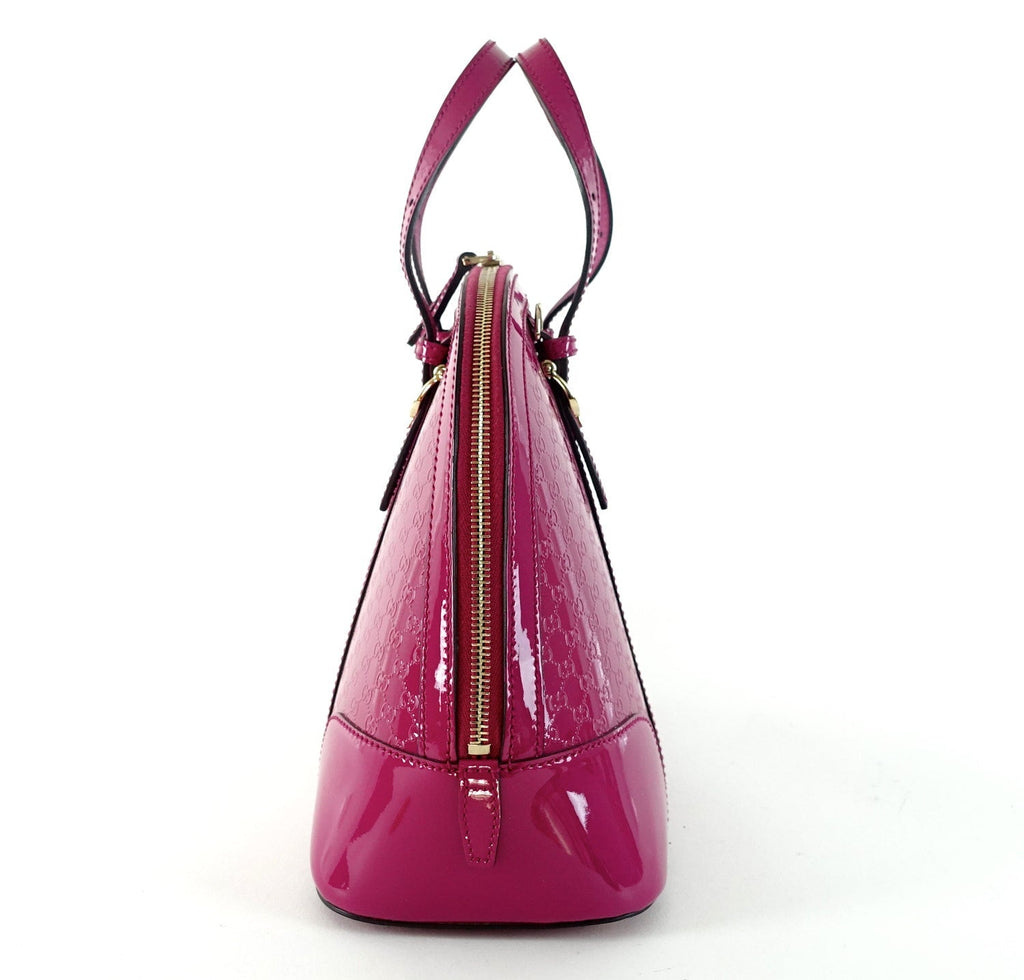 Gucci Nice Small MicroGuccissima Patent Leather Bag