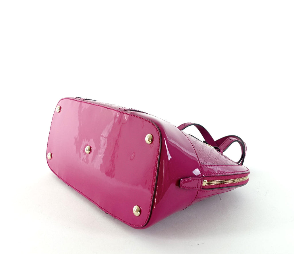 Gucci Nice Small MicroGuccissima Patent Leather Bag