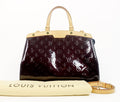 Louis Vuitto Brea MM Amarante Vernis Leather Handbag