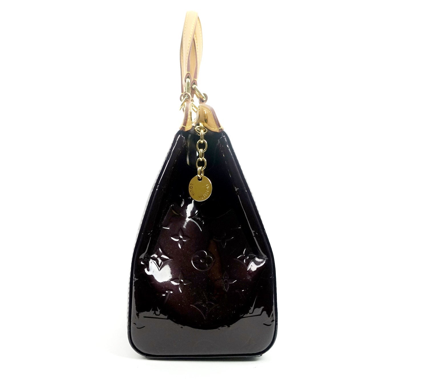Louis Vuitto Brea MM Amarante Vernis Leather Handbag