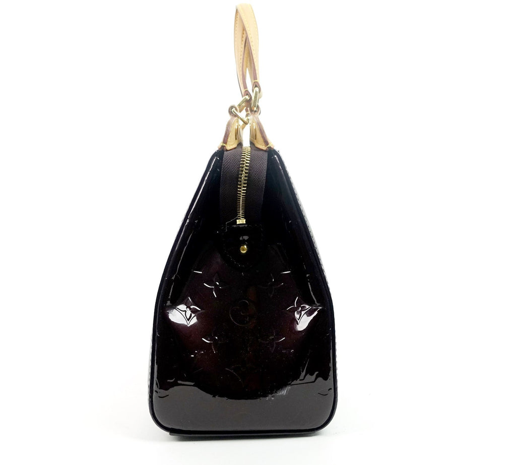 Louis Vuitto Brea MM Amarante Vernis Leather Handbag