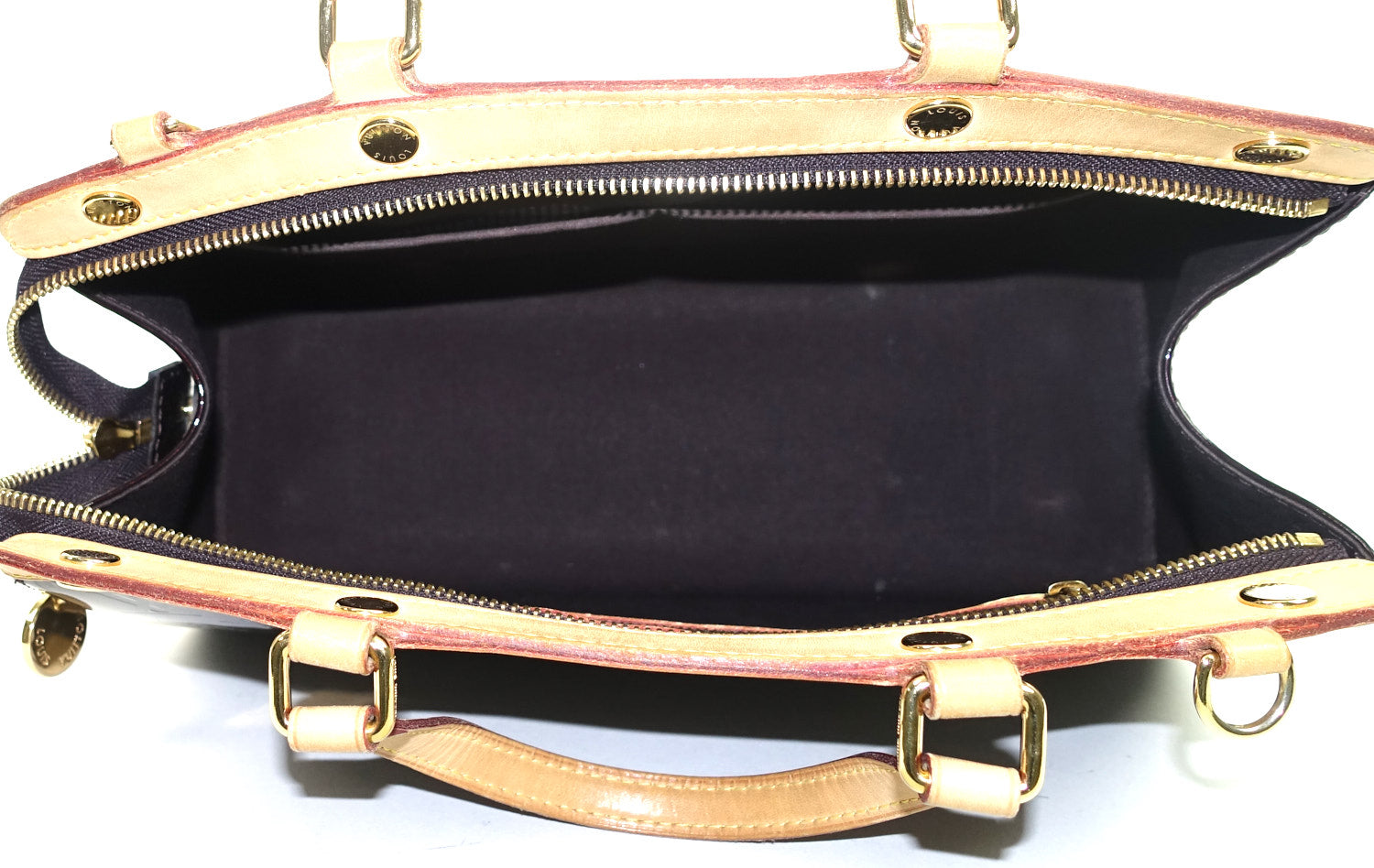 Louis Vuitto Brea MM Amarante Vernis Leather Handbag