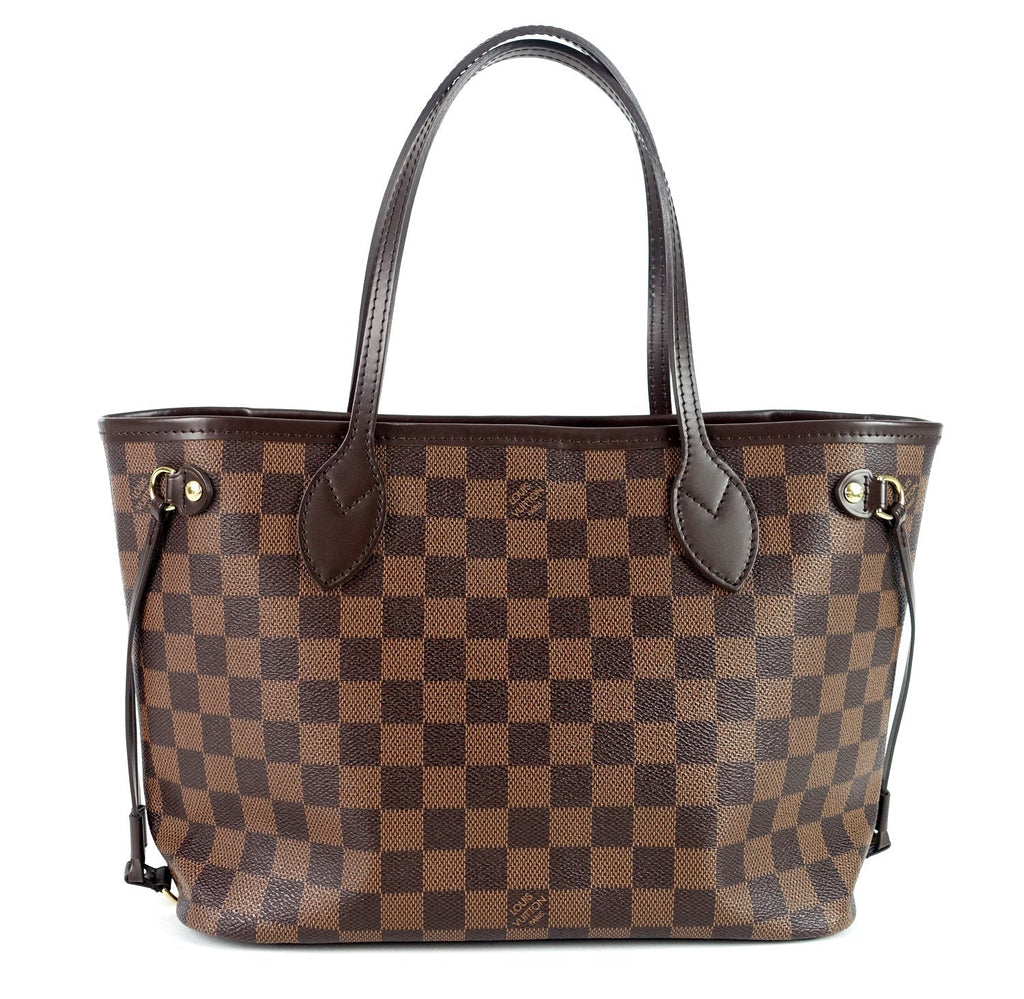 Louis Vuitto Neverfull PM Damier EbÃ¨ne Canvas Shoulder Bag