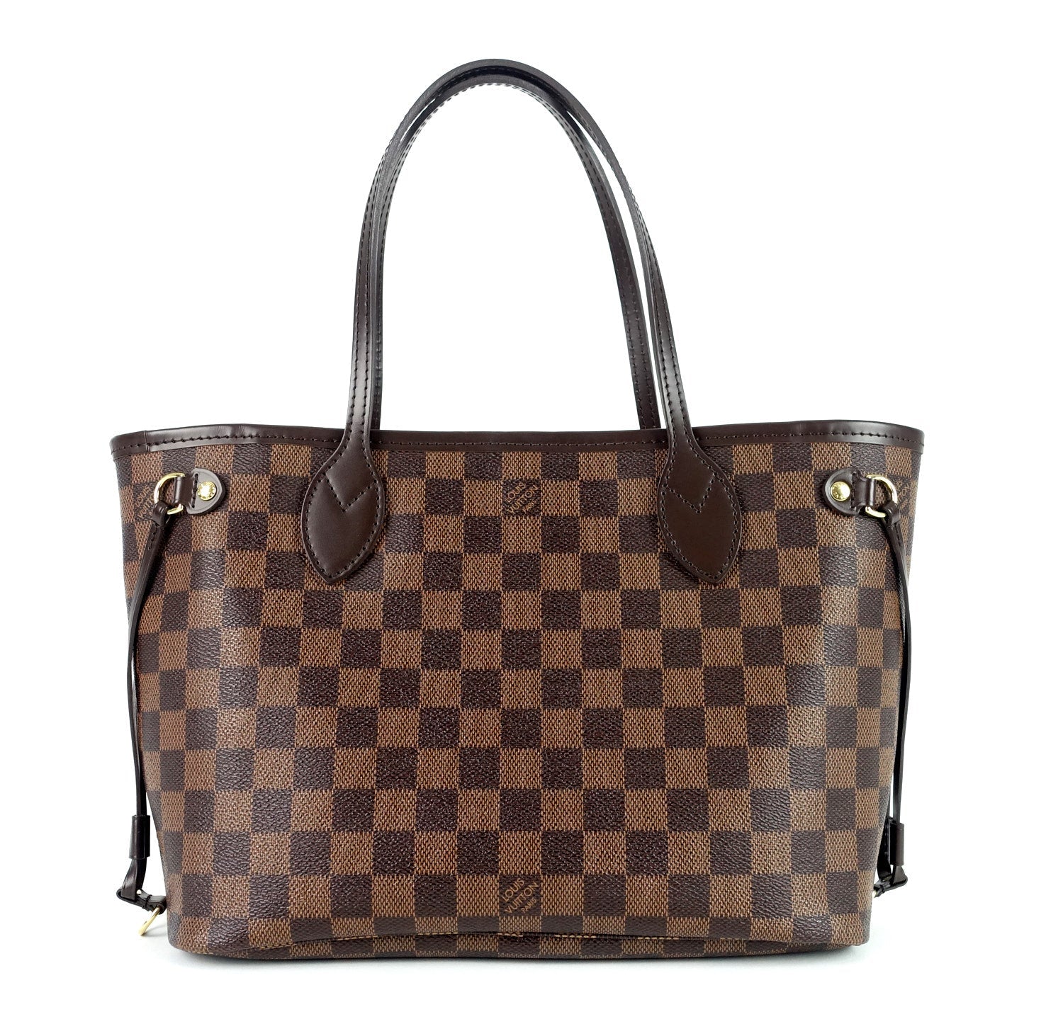 Louis Vuitto Neverfull PM Damier EbÃ¨ne Canvas Shoulder Bag