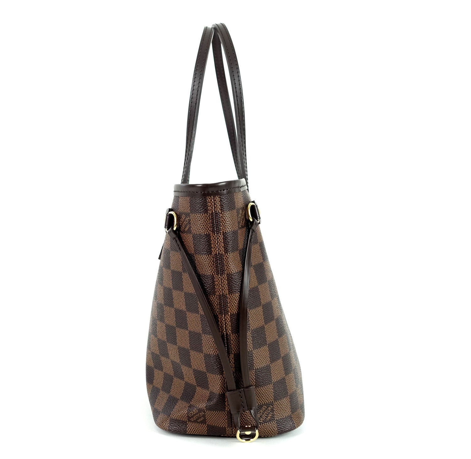 Louis Vuitto Neverfull PM Damier EbÃ¨ne Canvas Shoulder Bag